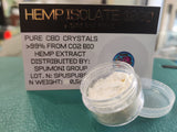 CBD Isolate | 99% purezza | 1-2-5 Grammi | Perfetto per la produzione di liquidi, oli | Vegano | Vegetariano | Certificato