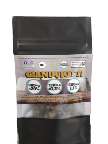 Gianduiotti - Canapa Legale Biologica - 0,2% THC - 1/5 grammi
